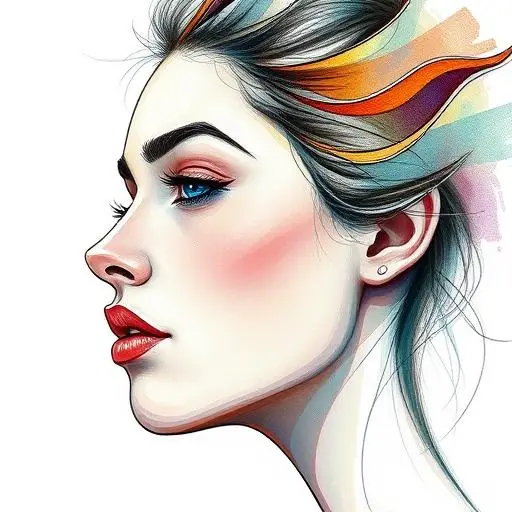 Realistic portrait of a person with dramatic lighting and artistic composition